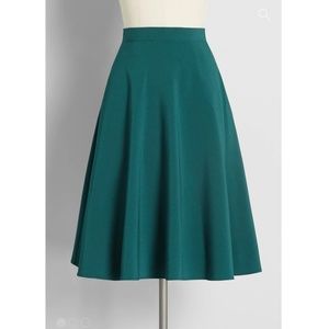 Just This Sway A-Line Skirt - Green / XL